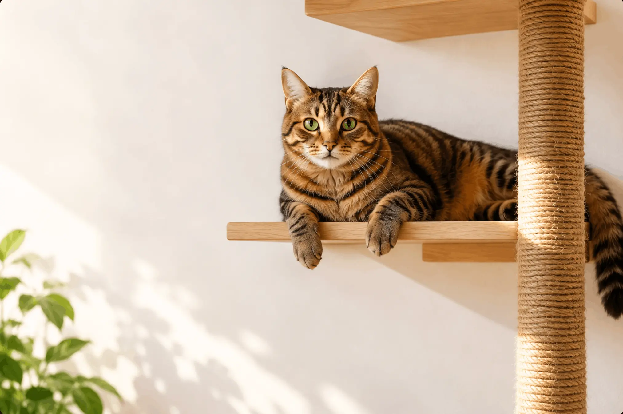 Percorso in legno per gatti